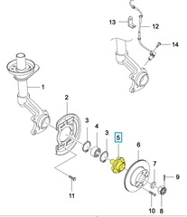 СТУПИЦА ПЕРЕДНЯЯ NEXIA N150, N100 DOHC, ESP OSM
