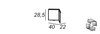 Cezares 55048 SPACE Полка подвесная 55048 Frassino scuro, 30x20x75