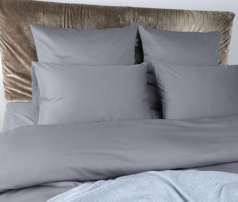 Простыня на резинке 90х200х20 Mollen серебристо-серая