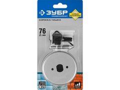 ЗУБР 76 мм, L 25 мм, карбид вольфрама, коронка-чашка, Профессионал (33360-076)