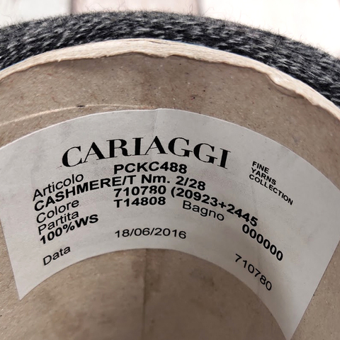 Кашемир 2/28 CARIAGGI CASHMERE 100 серый, мулине