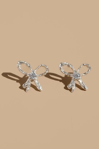 Серьги WHITE RIBBON EARRINGS