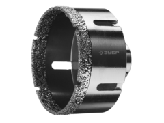 ЗУБР АВК, d 83 мм, (М14, 15 мм кромка), вакуумная алмазная коронка, Профессионал (29865-83)