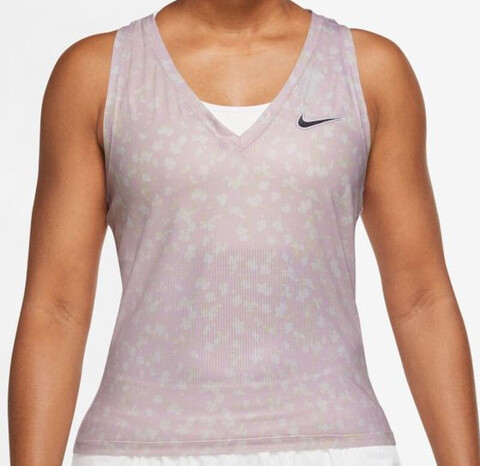 Топ теннисный Nike Court Dri-Fit Victory Tank Printed W - regal pink/black