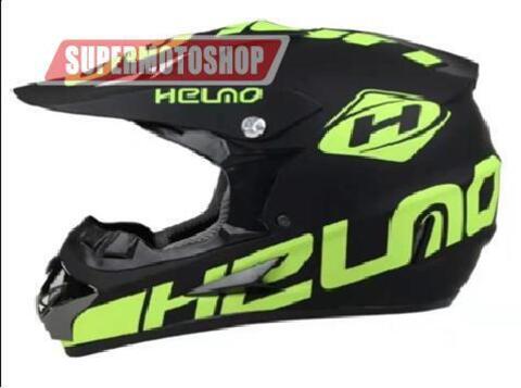 Шлем кроссовый детский RACINGFMVSS 218 Черный/Зелёный размер L