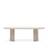 Стол Nealy из лакированного МДФ в отделке экрю, 240 x 100 см