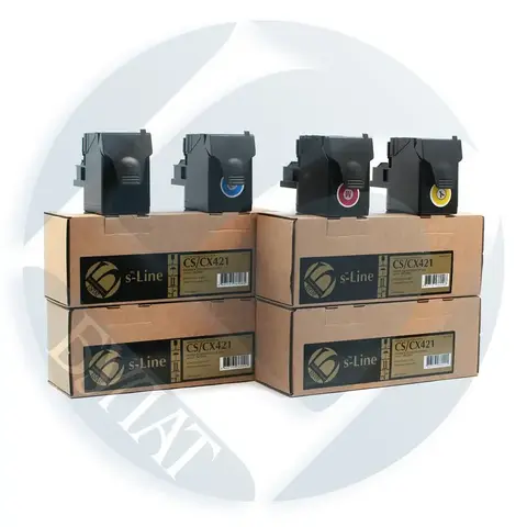 Тонер-картридж БУЛАТ s-Line 78C50M0 для Lexmark CS421, CX421 (Пурпурный 1400 стр.)