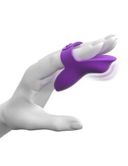 Фиолетовая вибронасадка на пальцы Finger Vibe - 