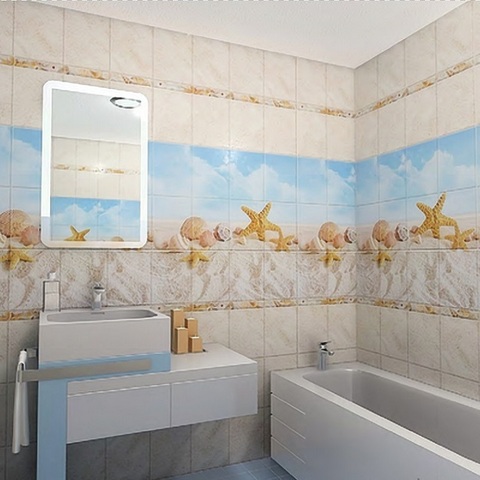 Дизайн в ванной из пластиковых панелей