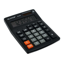 
          Калькулятор настольный SKAINER 8 Bit, LCD, 13.7*10.3*3.1 см, чёрный