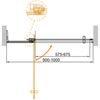 Cezares SLIDER-B-1-90/100-C-NERO Душевая дверь в нишу 