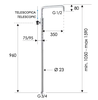 Remer 330A7DCESDEVBG Душевая стойка 330A7DCESDEVBG, золото брашированное (BG), шт