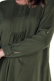 Блузка для беременных 09786 серо-зеленый