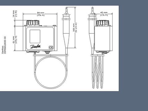 Термостат регулируемый KP73 Danfoss 060L114066