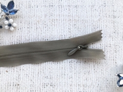 Молнии потайные, L 50 см, серо-хаки