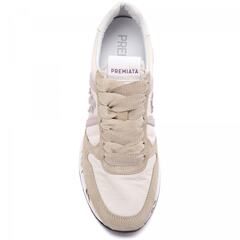 Комбинированные кроссовки Premiata Tris 5740 на шнуровке в интернет магазине