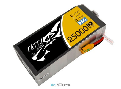 АКБ Gens Ace Tattu 25000mAh 22.8V HV 10C 6S1P Lipo Battery Pack