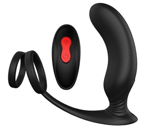 Черный массажер простаты REMOTE P-PLEASER - Dream Toys Cheeky Love 21587