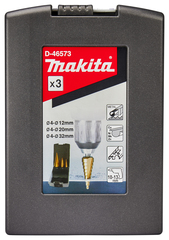 Набор ступенчатых свёрл HSS-TiN Makita D-46573