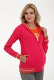Спортивный костюм для беременных и кормящих 04633 красный/серый