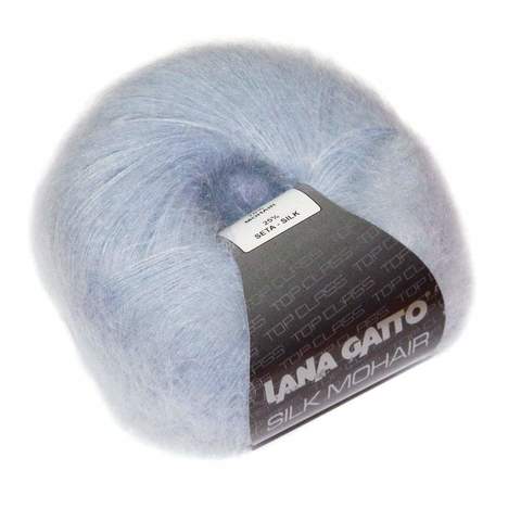 Пряжа Lana Gatto Silk Mohair 7264 небесно-голубой