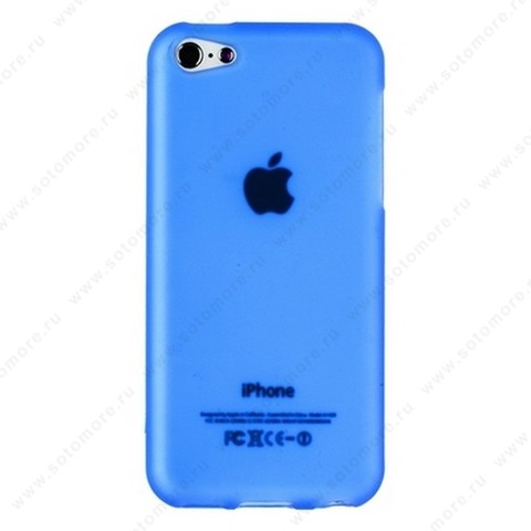 Накладка силиконовый TPU для Apple iPhone 5C матовый бирюзовый