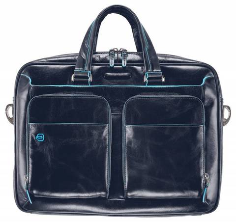 Сумка Piquadro Blue Square, синий, кожа натуральная (CA2849B2/BLU2)