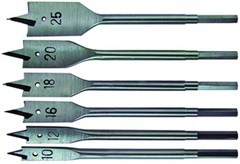 35-1-108 Набор сверл по дереву, перовых 10-25 мм, HCS, 6 предметов (РемоКолор)