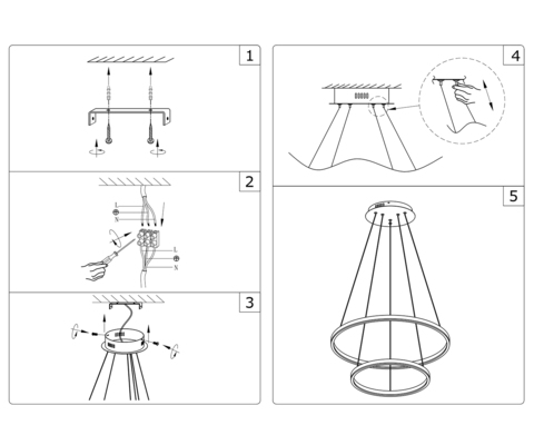 Подвесная светодиодная люстра Kink Light Тор 08219,19A(4000K)