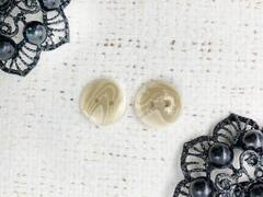 Пуговицы, d 1,5 см, 2 прокола, бежевый