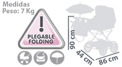 DeCuevas Коляска с сумкой и зонтиком серии 