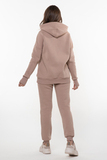 Утепленный спортивный костюм для беременных и кормящих 13125 бежевый