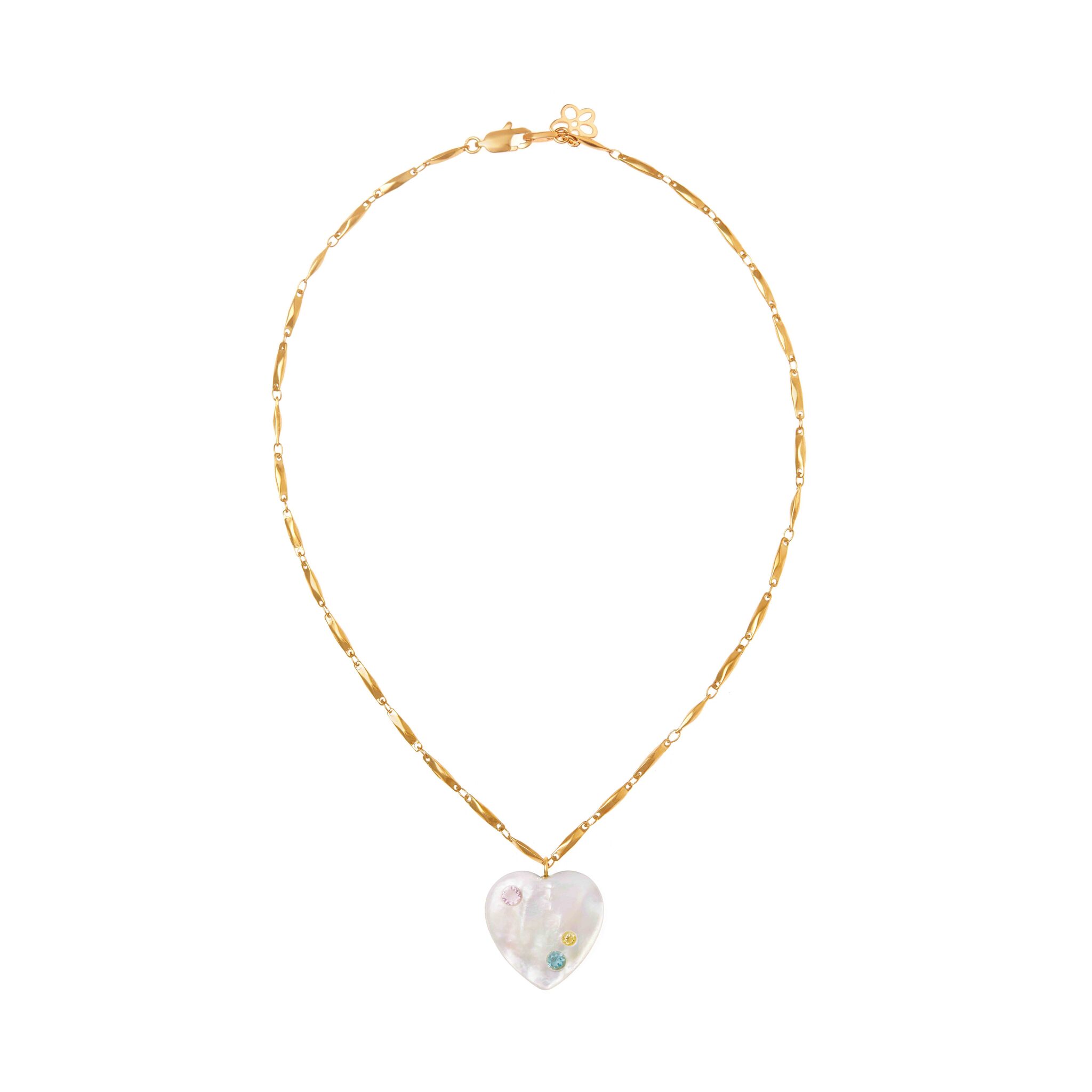 NOTTE Колье Heart To Heart Necklace timeless pearly колье heart burst necklace