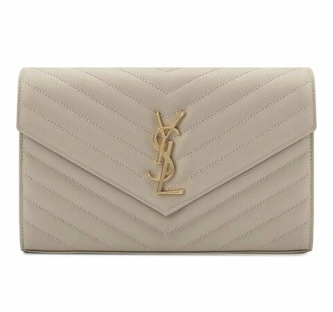 Сумка Saint Laurent Monogram Envelope бежевый