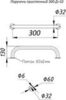Тругор Пп 300 D=32 мм(304) Поручень пристенный L=300 D=32 мм (304)