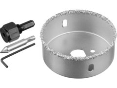 ЗУБР 76 мм, L 25 мм, карбид вольфрама, коронка-чашка, Профессионал (33360-076)