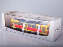 Tram Tatra T3SU bright-yellow-red 1:43 Start Scale Models (SSM)