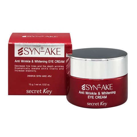 Secret Key Syn-Ake Anti Wrinkle & Whitening Eye Cream - Крем для глаз с пептидом змеиного яда