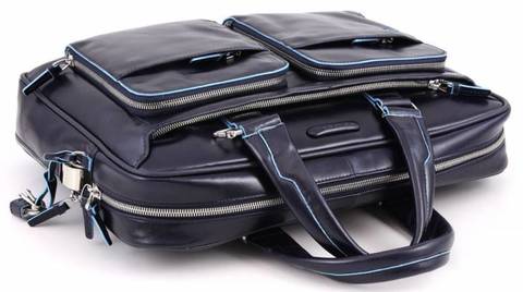 Сумка Piquadro Blue Square, синий, кожа натуральная (CA2849B2/BLU2)