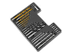 36-8-401 Набор сверл  по бетону 4-10 мм, металлу 2-10 мм, дереву 4-10 мм, 6 бит, дюбели 5-10 мм, кейс (РемоКолор)