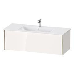 Duravit XViu Тумба подвесная 400x1210x480мм, для раковины #233612, 1 ящик, цвет: белый глянцевый/champagne matt XV40280B122 фото