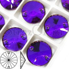 Купить пришивные стразы Violet, фиолетовые Rivoli в интернет-магазине Strazok