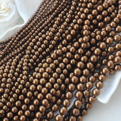 Майорка шоколадная 8 мм, 1 нить, МА088