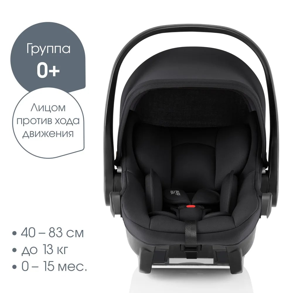 Комплект 4в1 коляска Smile 5Z, Space Black + BABY-SAFE CORE + Base CORE