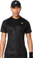 Теннисная футболка Asics Match Short Sleeve Top Night Energy - performance black