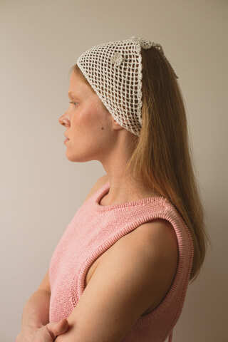 Косынка "Мой сад", белая Косынка "Мой сад", белая