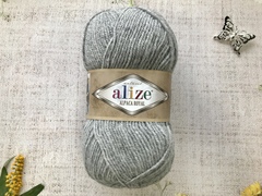 Пряжа ALIZE "Alpaca royal" 21 светло-серый меланж