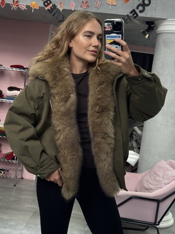 Парка оливковый