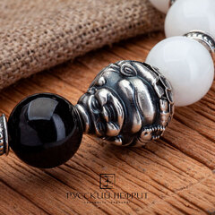 Серебряный шарм бусина "Хотэй".