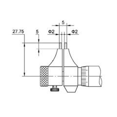 Микрометр-нутромер 5-30мм DIN863 0,01мм Kinex 7095